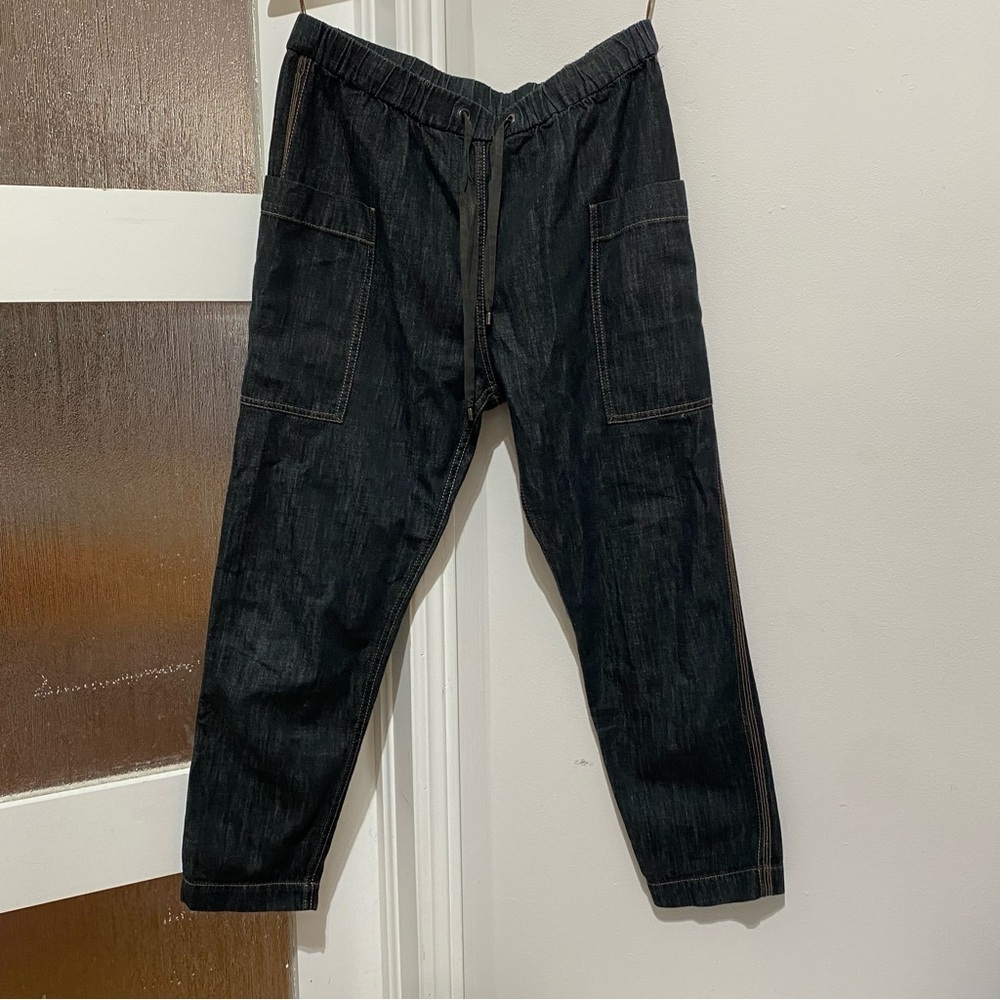 BRUNELLO CUCINELLI
Dark Denim Monili Striped Carpenter Pant - Picture 3 of 9